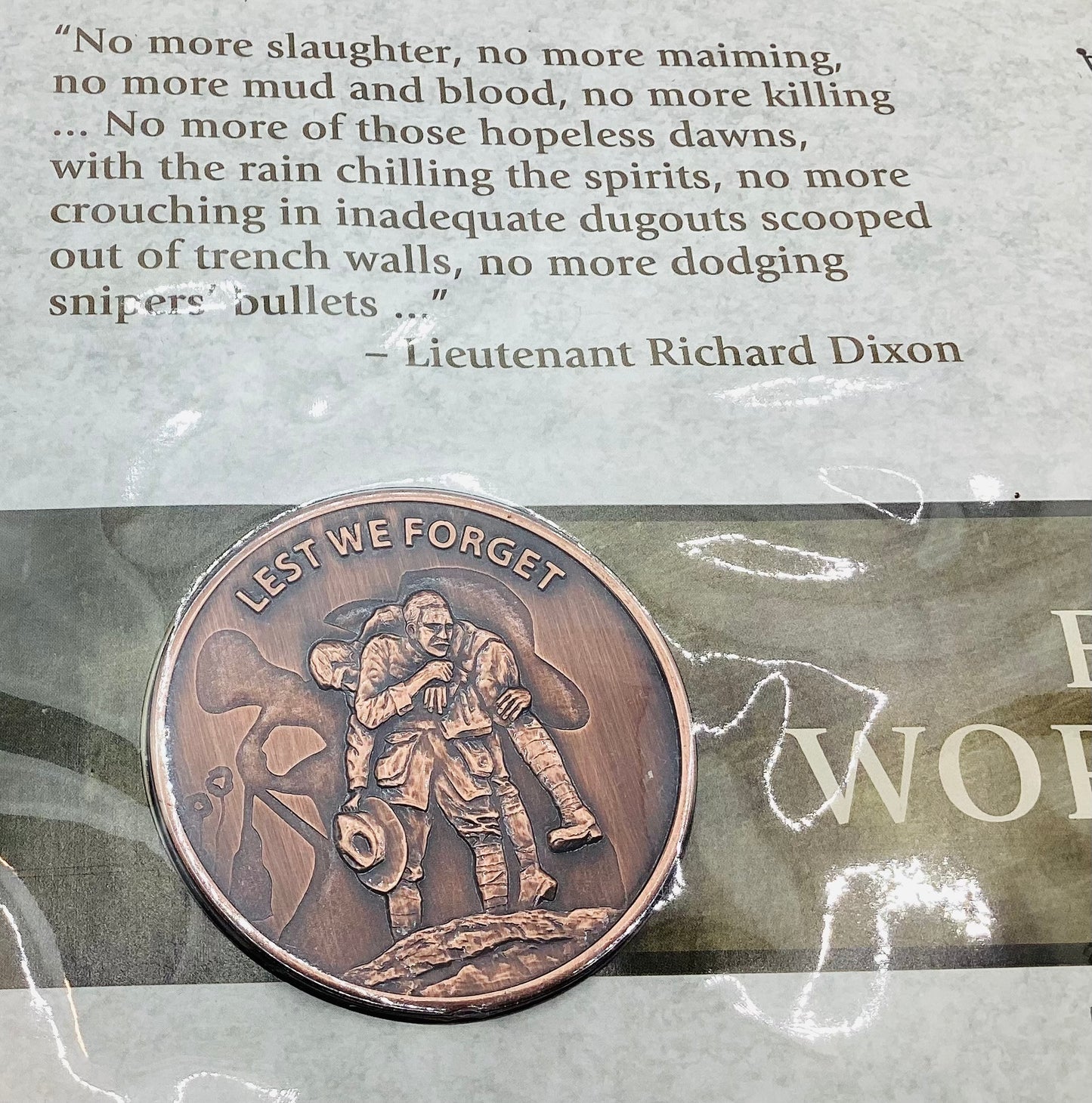 2018 PNC END OF WORLD WAR I MEDALLION LIMITED EDITION 0820/3500
