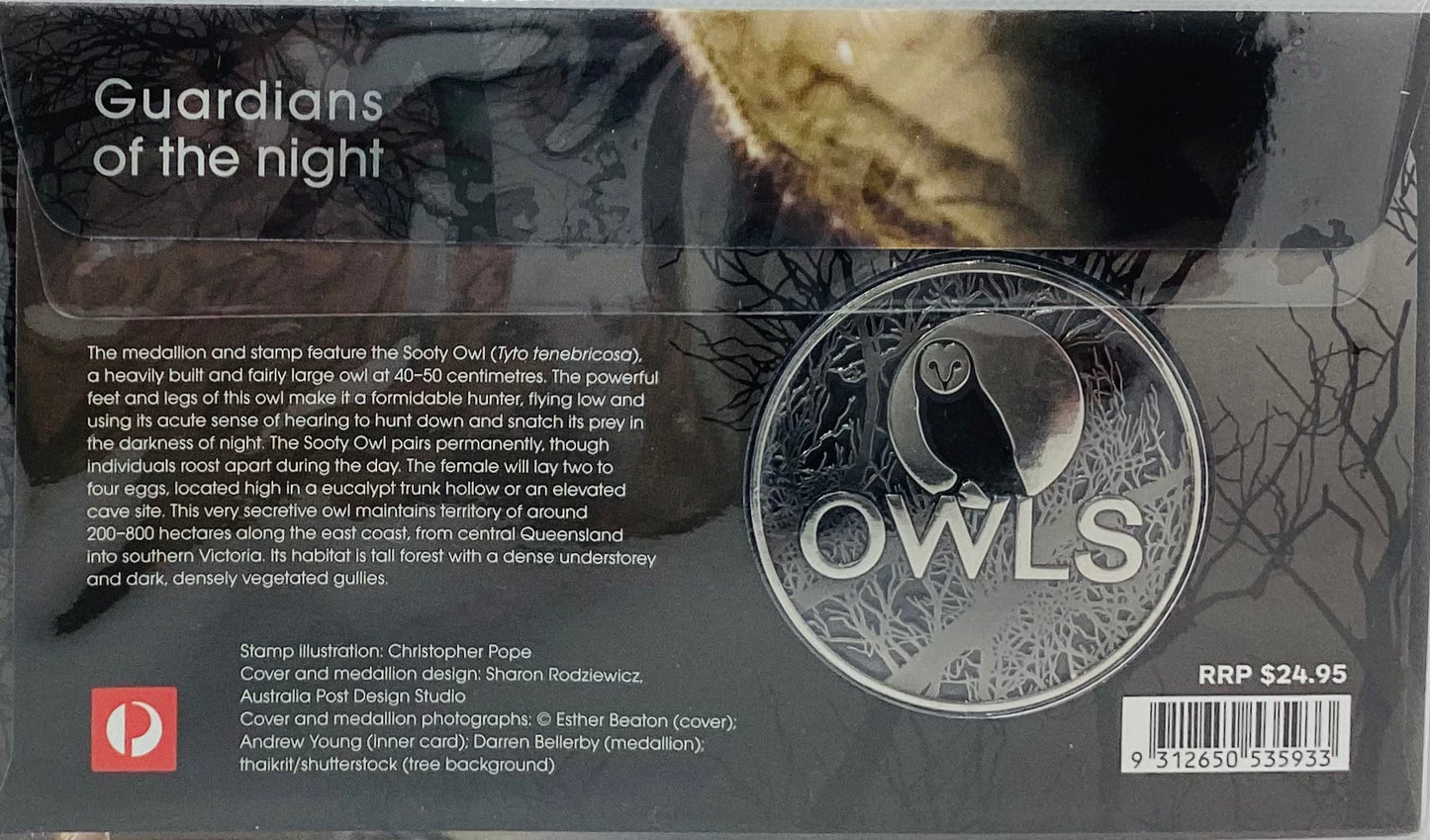 2016 PNC MEDALLION OWLS GUARDIANS OF THE NIGHT Sooty Owl mint/ 3500