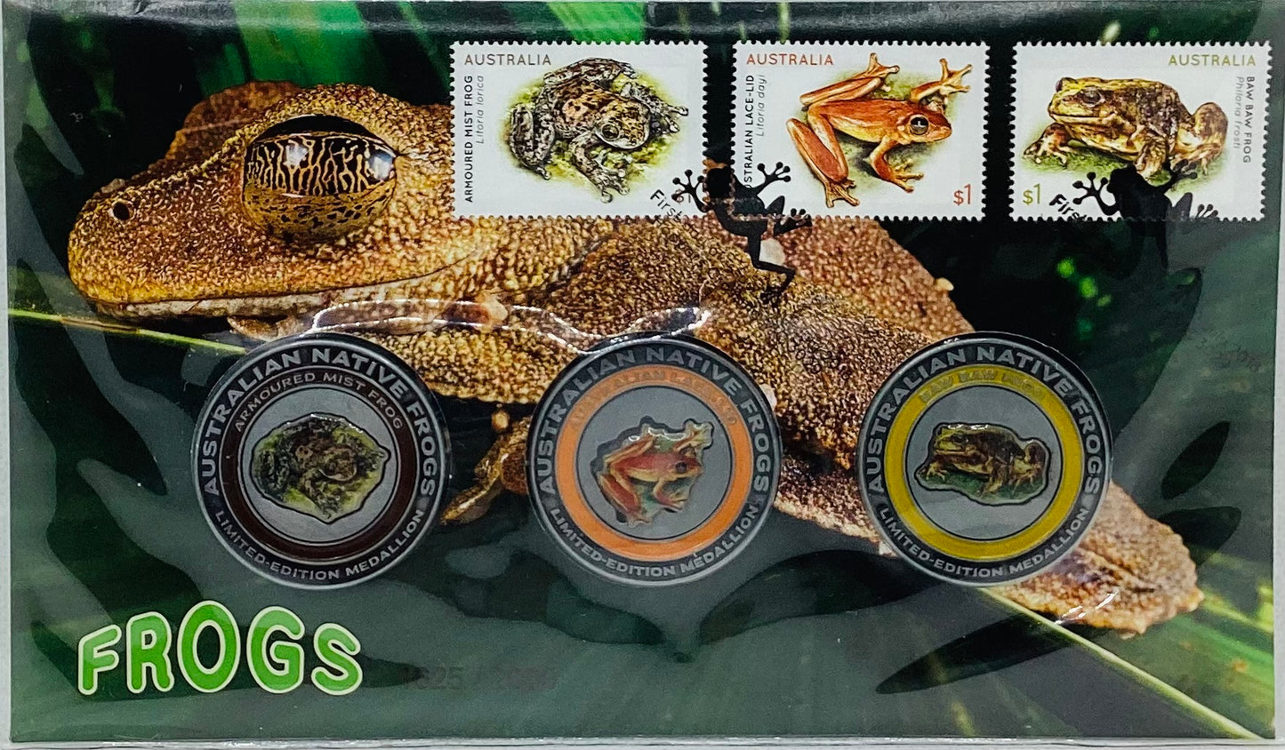2018 PNC 3 MEDALLIONS NATIVE FROGS LIMITED EDITION 1859/2000 #M2856