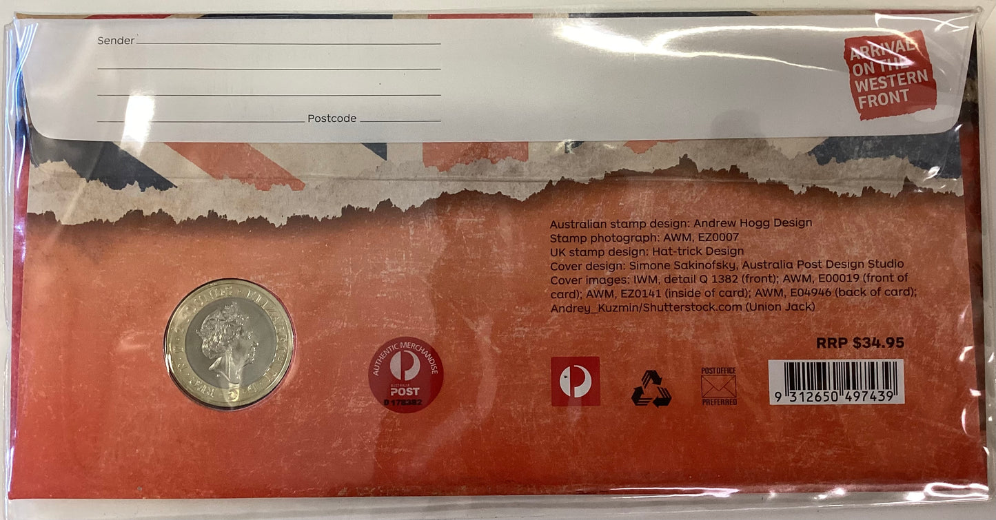 2016 THE GREAT WAR WWI Arrival on the Front PNC £2 Coin LE 2500