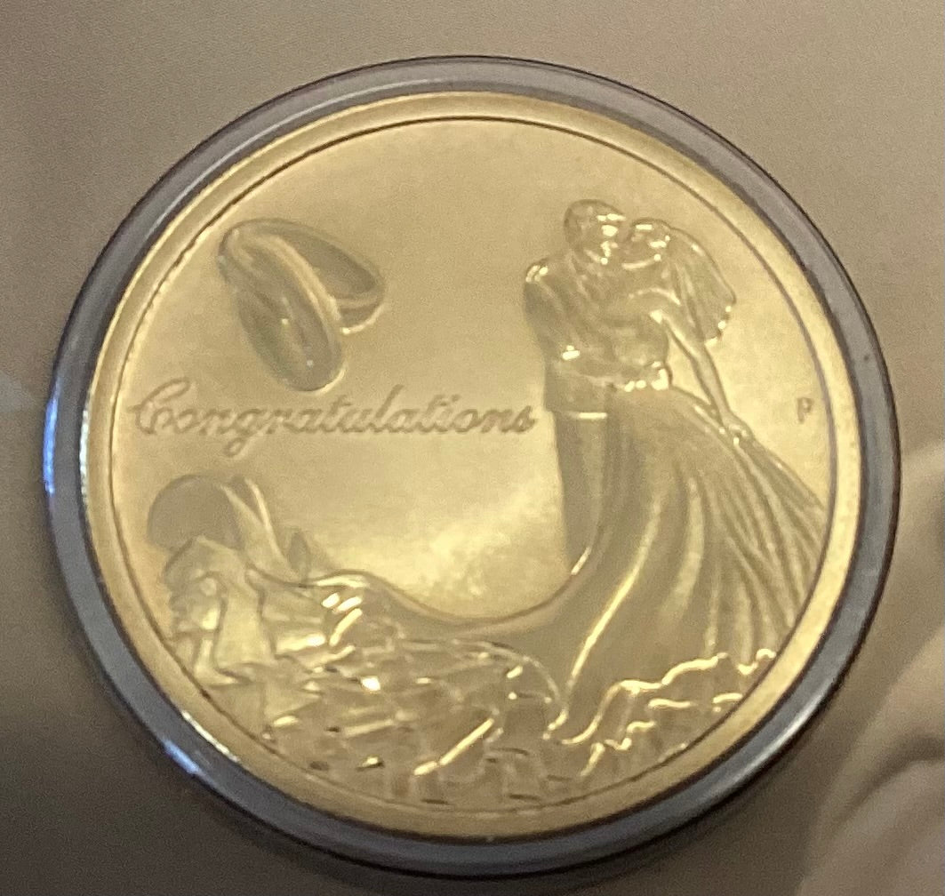 2016 PNC On Your Wedding Day Perth Mint $1 Coin Limited Edition 3500
