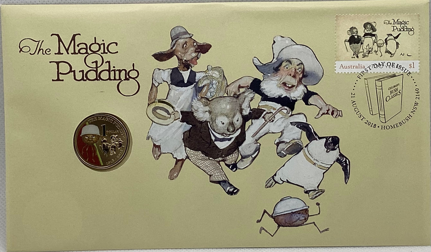 2018 PNC The Magic Pudding RAM $1 Coloured Coin