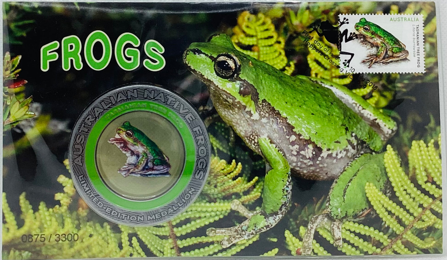 2018 PNC MEDALLION NATIVE FROGS LIMITED EDITION 0875 / 3300 #M2961