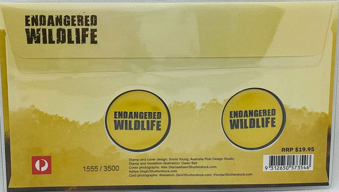 2016 - Endangered Wildlife - Snow Leopard & Asian Elephant - #/3500 - PNC