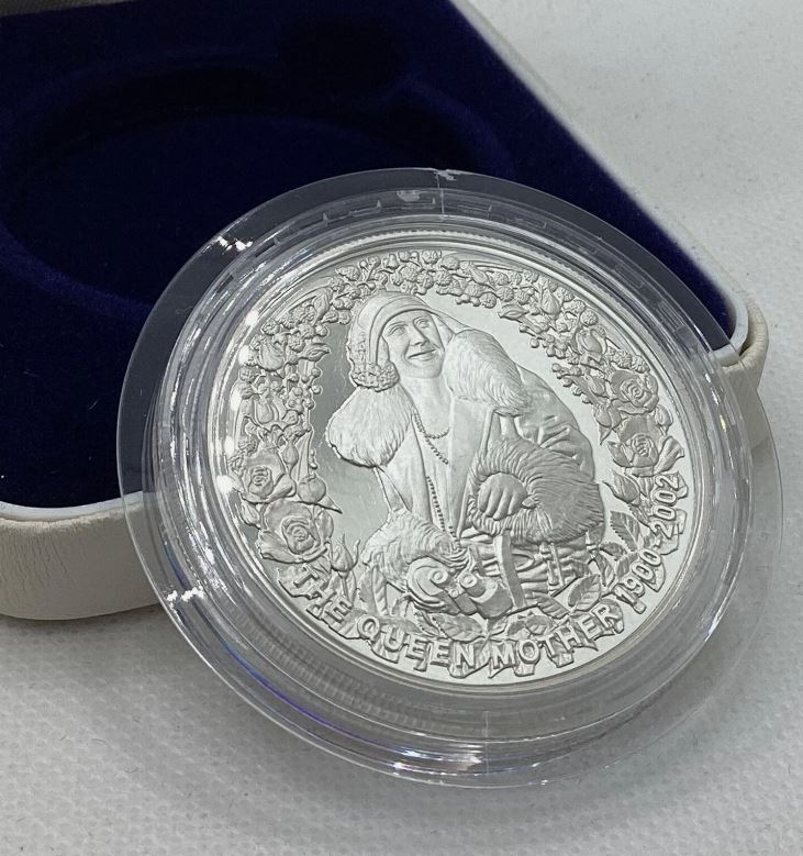 2002 The Queen Mother A celebration of her life 2002 $5 coin SILVER Proof