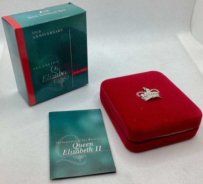 2002 RAM Queen Elizabeth II - Accession - 50th Anniversary - 99.9% Silver Proof