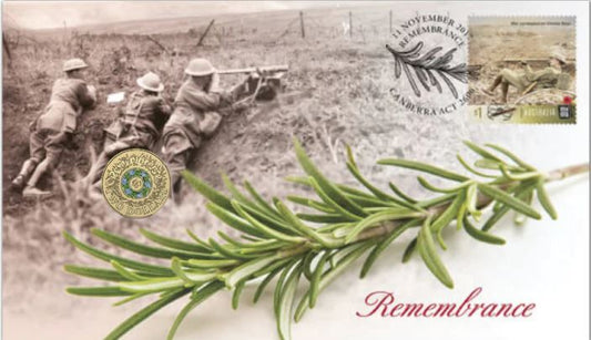 2017 Remembrance Day RAM $2 PNC Commemorative Coloured Coin