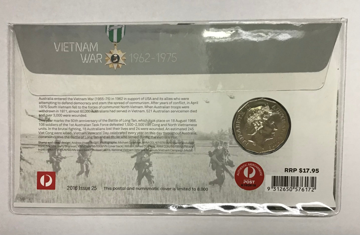 2016 PNC Vietnam War 1962-1975 RAM 50c Colour Commemorative Coin