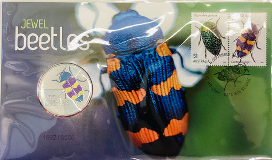 2016 Jewel Beetle stamps & Medallion PNC. Cost $19.95. Cheap