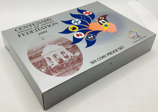 2001 CENTENARY OF FEDERATION - SIX COIN PROOF SET