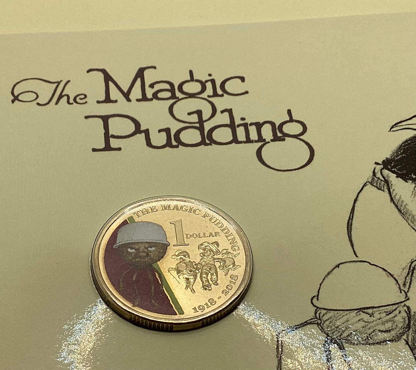 2018 PNC The Magic Pudding RAM $1 Coloured Coin