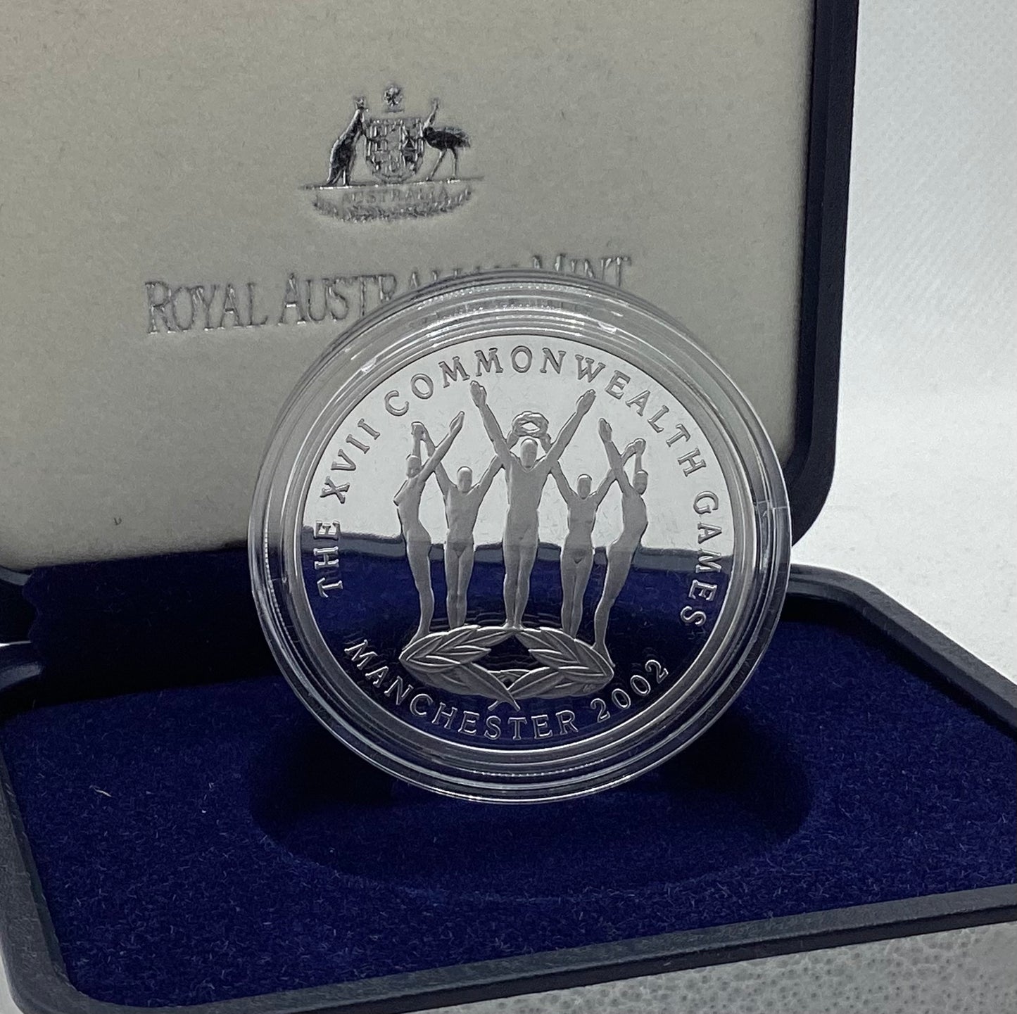 2002 XVII Commonwealth Games $5 999 Pure Silver Coin - RAM - 36.31g