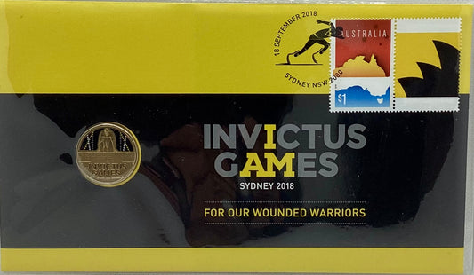 2018 Australia Invictus Games Sydney PNC with Coloured $1 Coin